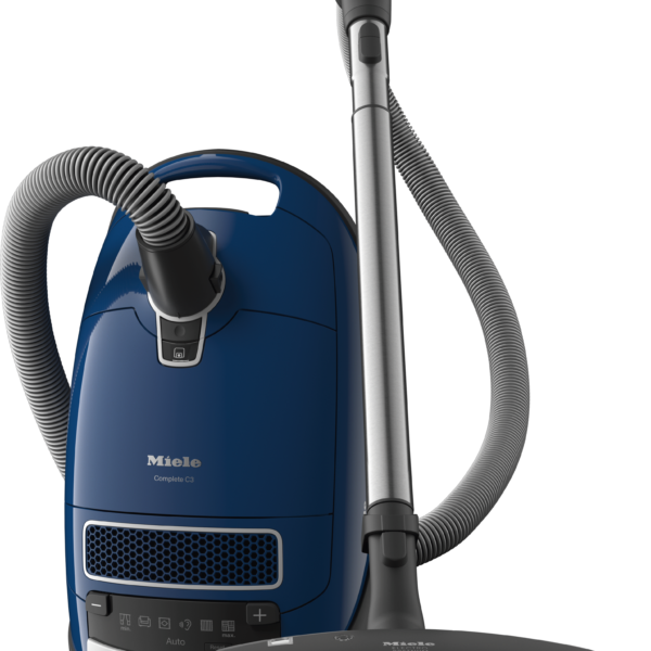Miele Complete C3 Marin PowerLine 10014700 canister vacuum in marine blue with SEB 236 electrobrush