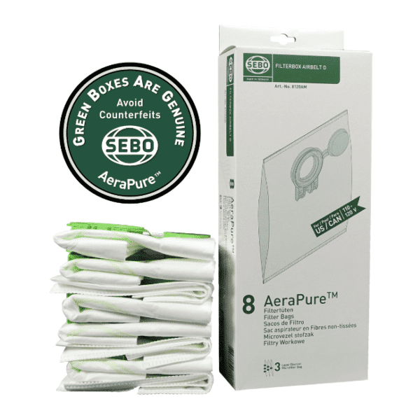 SEBO Airbelt D Series Filter Bags 8120AM/8120ER
