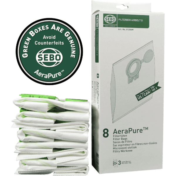 SEBO Airbelt D Series Filter Bags 8120AM/8120ER