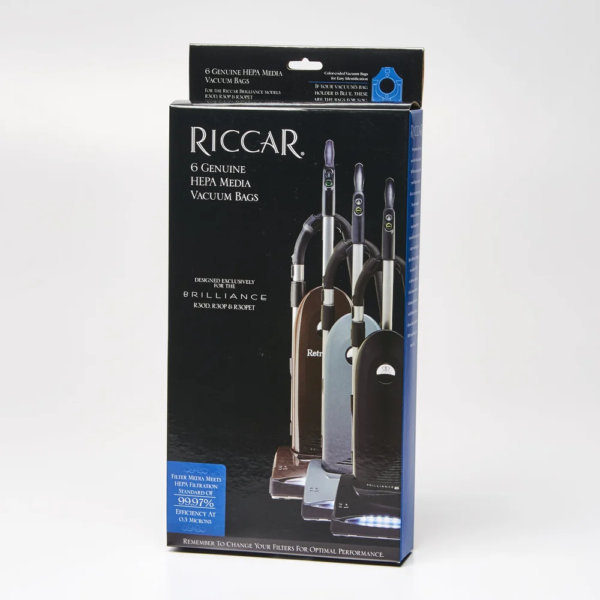 Riccar RNH-6 Type N HEPA media vacuum bags, six-pack for R30 series